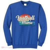 Retro Football Mama Helmet Coach Player Mom Team Cool Gift Sweatshirt thumb 0