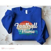 Retro Football Mama Helmet Coach Player Mom Team Cool Gift Sweatshirt thumb 2