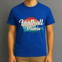 Retro Football Mama Helmet Coach Player Mom Team Cool Gift T-Shirt thumb 3