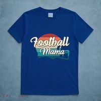 Retro Football Mama Helmet Coach Player Mom Team Cool Gift T-Shirt thumb 5