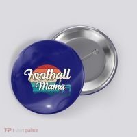Retro Football Mama Helmet Coach Player Mom Team Cool Gift Button thumb 0
