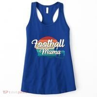Retro Football Mama Helmet Coach Player Mom Team Cool Gift Women's Tank Top thumb 0