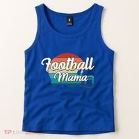 Retro Football Mama Helmet Coach Player Mom Team Cool Gift Tank Top thumb 2