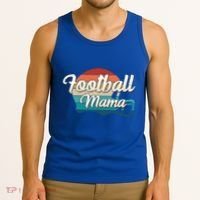 Retro Football Mama Helmet Coach Player Mom Team Cool Gift Tank Top thumb 3