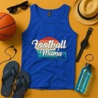 Retro Football Mama Helmet Coach Player Mom Team Cool Gift Tank Top thumb 4