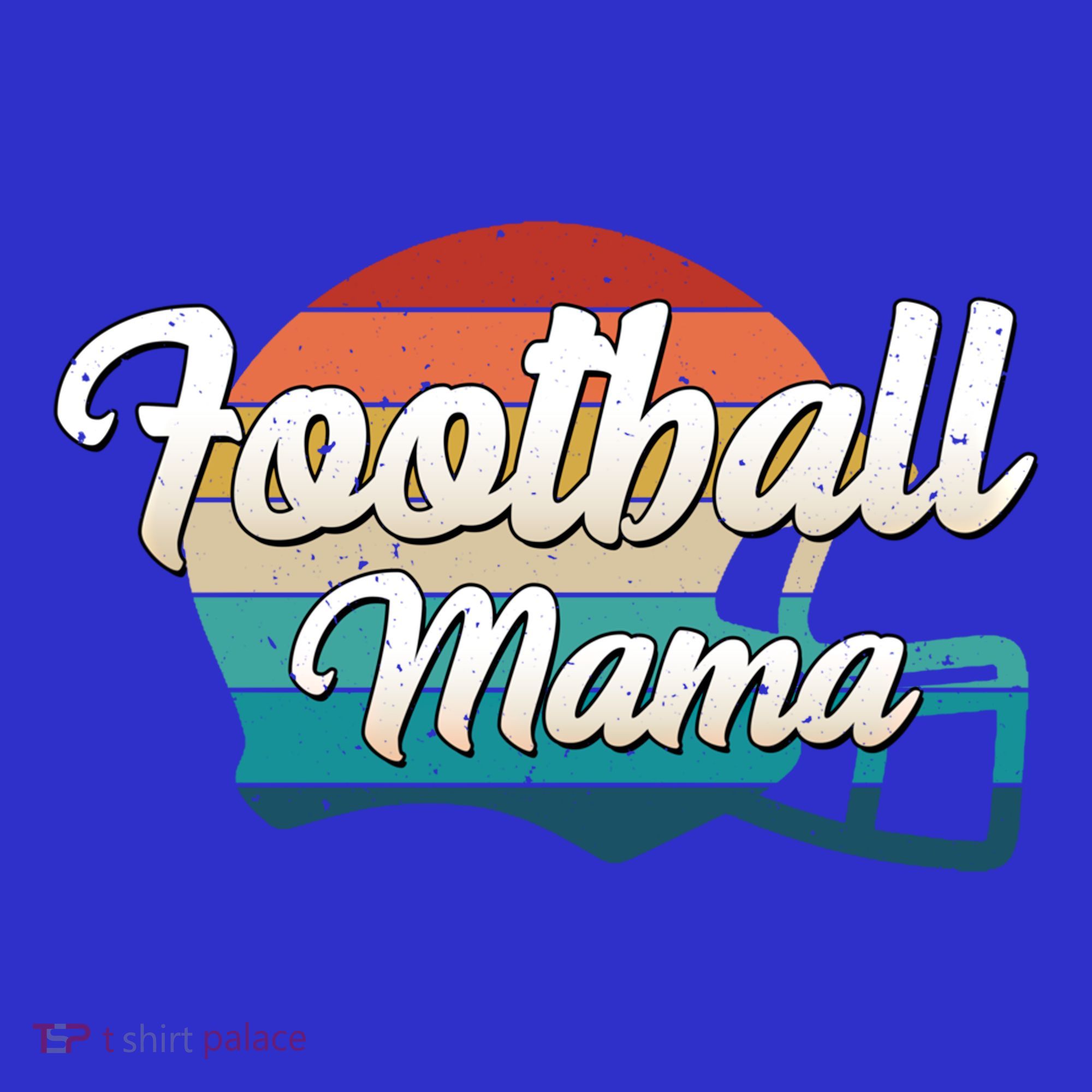 Retro Football Mama Helmet Coach Player Mom Team Cool Gift Visor