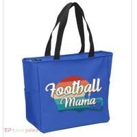 Retro Football Mama Helmet Coach Player Mom Team Cool Gift Tote Bag thumb 2