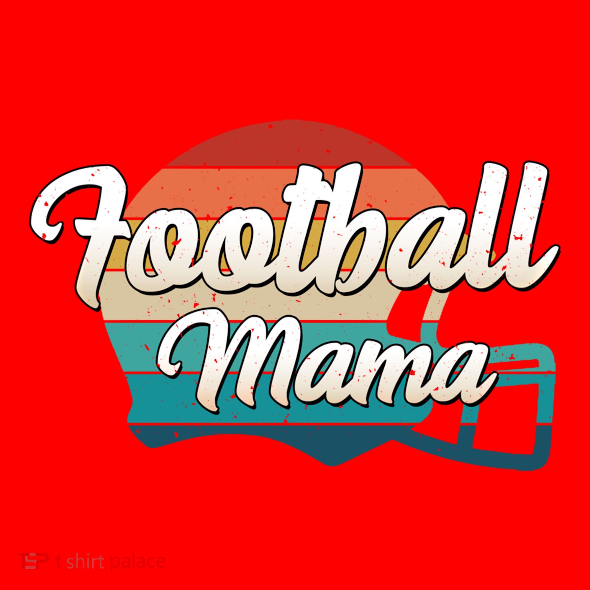 Retro Football Mama Helmet Coach Player Mom Team Cool Gift Santa Hat