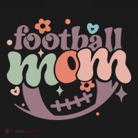 Retro Football Mom Game Groovy American Football Mama Gift Women's Hoodie thumb 2