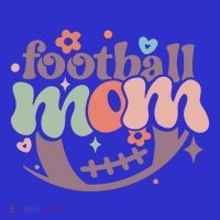 Retro Football Mom Game Groovy American Football Mama Gift Women's Tank Top thumb 5