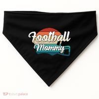 Retro Football Mommy Helmet Player Jersey Team Mom Gift USA-Made Doggie Bandana thumb 0