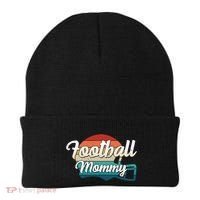 Retro Football Mommy Helmet Player Jersey Team Mom Gift Beanie thumb 0