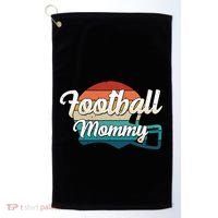 Retro Football Mommy Helmet Player Jersey Team Mom Gift Golf Towel thumb 0