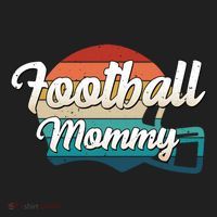 Retro Football Mommy Helmet Player Jersey Team Mom Gift Golf Towel thumb 3