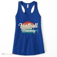 Retro Football Mommy Helmet Player Jersey Team Mom Gift Women's Tank Top thumb 0
