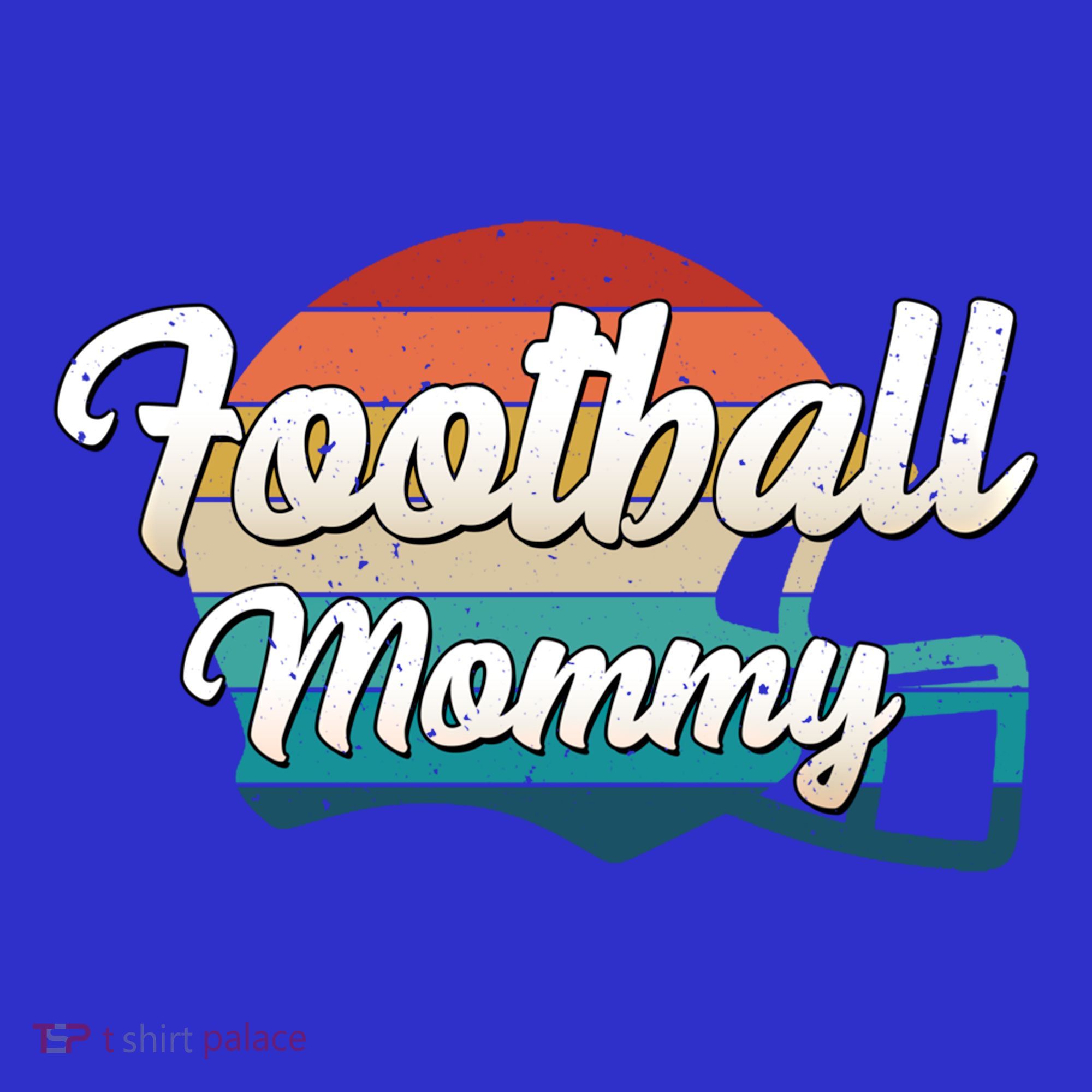 Retro Football Mommy Helmet Player Jersey Team Mom Gift Women's Tank Top