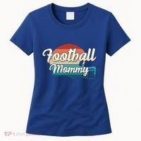 Retro Football Mommy Helmet Player Jersey Team Mom Gift Women's T-Shirt thumb 0
