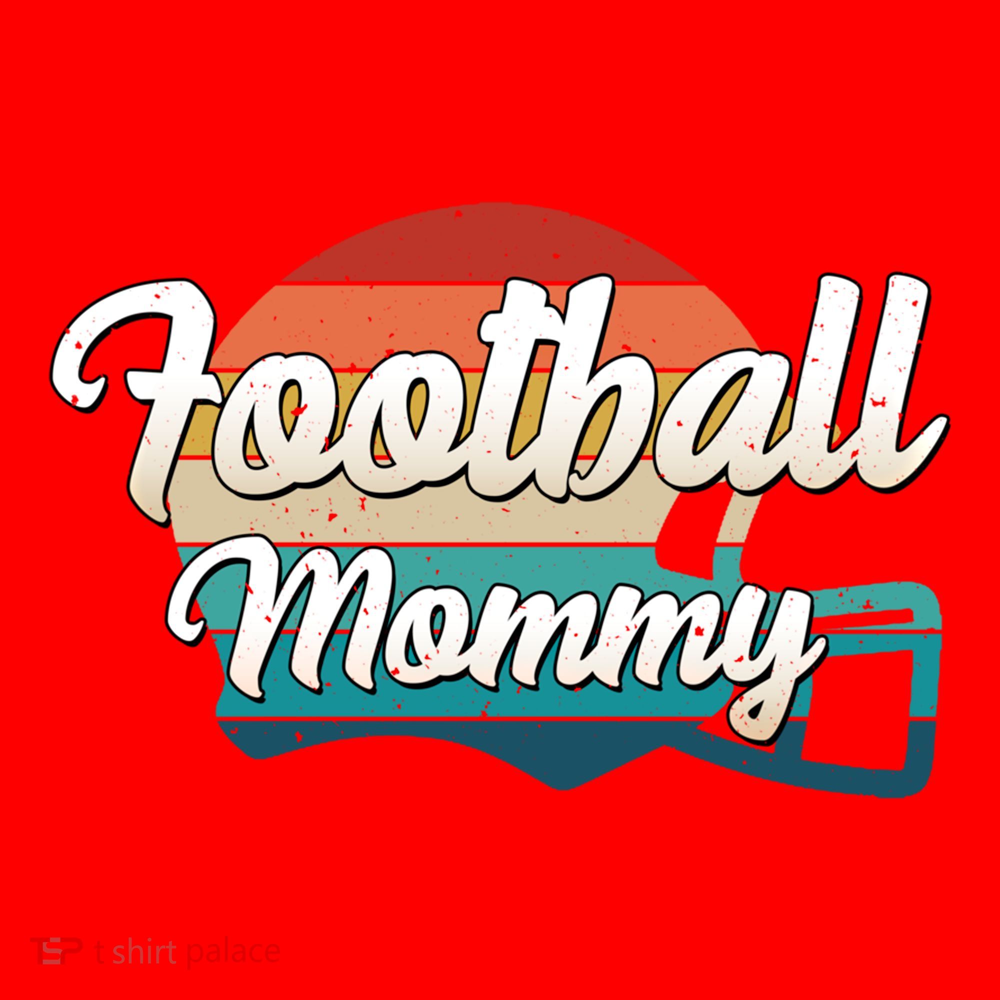 Retro Football Mommy Helmet Player Jersey Team Mom Gift Santa Hat