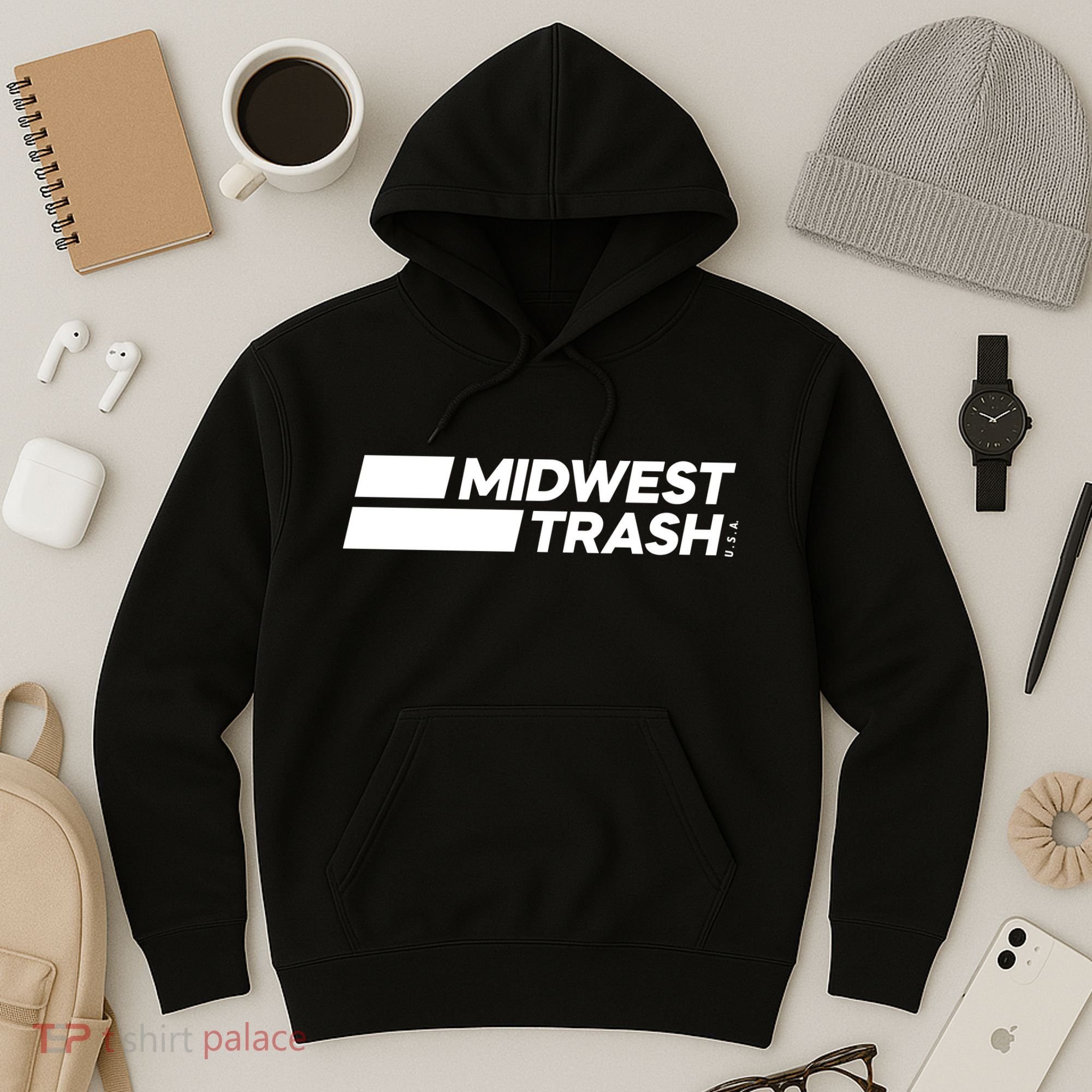 Real Friends Midwest Trash Logo Hoodie