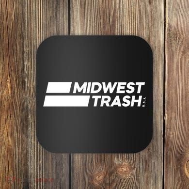 Real Friends Midwest Trash Logo Coaster