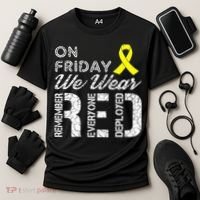Red Friday Military R.E.D. On Friday We Wear Red Cooling Performance Crew T-Shirt thumb 3