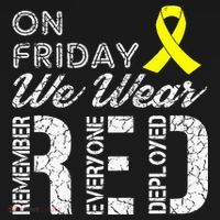 Red Friday Military R.E.D. On Friday We Wear Red Bucket Hat thumb 4