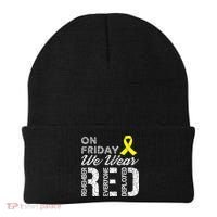 Red Friday Military R.E.D. On Friday We Wear Red Beanie thumb 0