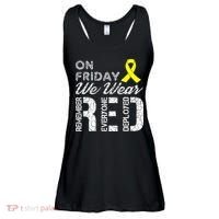 Red Friday Military R.E.D. On Friday We Wear Red Ladies Essential Flowy Tank thumb 0