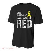 Red Friday Military R.E.D. On Friday We Wear Red Youth Performance Sprint T-Shirt thumb 0