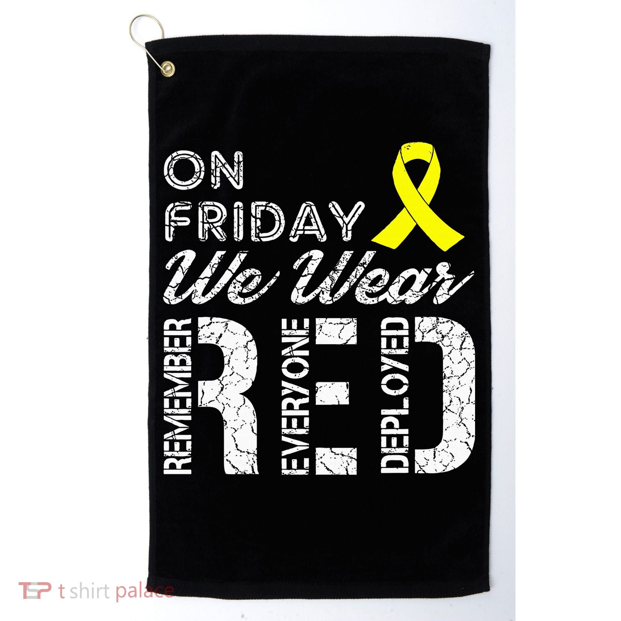 Red Friday Military R.E.D. On Friday We Wear Red Golf Towel