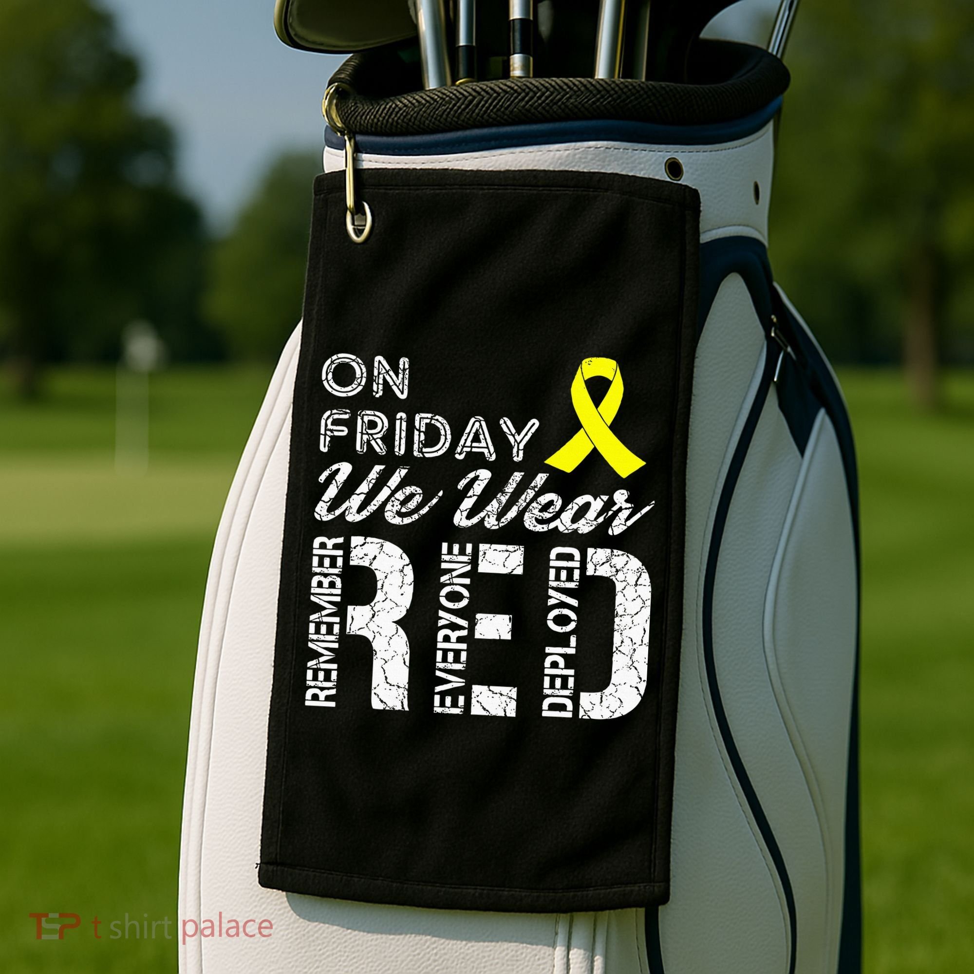 Red Friday Military R.E.D. On Friday We Wear Red Golf Towel
