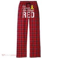 Red Friday Military R.E.D. On Friday We Wear Red Women's Flannel Plaid Pajama Pants thumb 0
