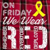 Red Friday Military R.E.D. On Friday We Wear Red Women's Flannel Plaid Pajama Pants thumb 2