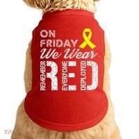 Red Friday Military R.E.D. On Friday We Wear Red Doggie Tank thumb 0