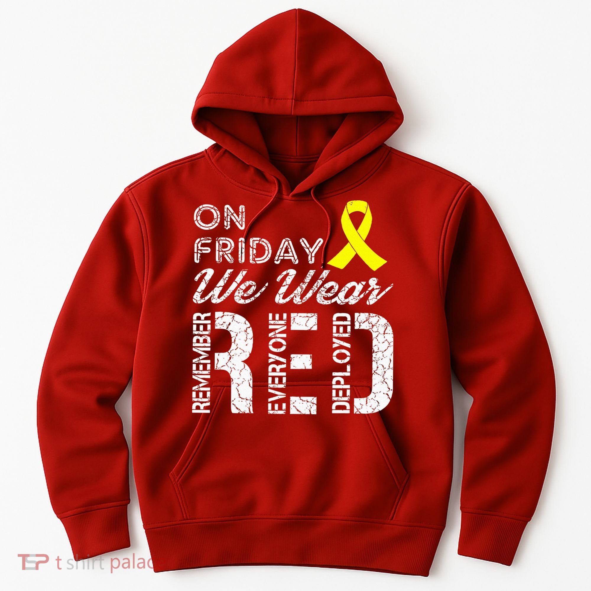 Red Friday Military R.E.D. On Friday We Wear Red Hoodie