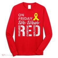 Red Friday Military R.E.D. On Friday We Wear Red Long Sleeve Shirt thumb 0