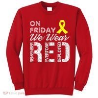 Red Friday Military R.E.D. On Friday We Wear Red Sweatshirt thumb 0