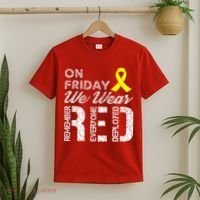 Red Friday Military R.E.D. On Friday We Wear Red T-Shirt thumb 2