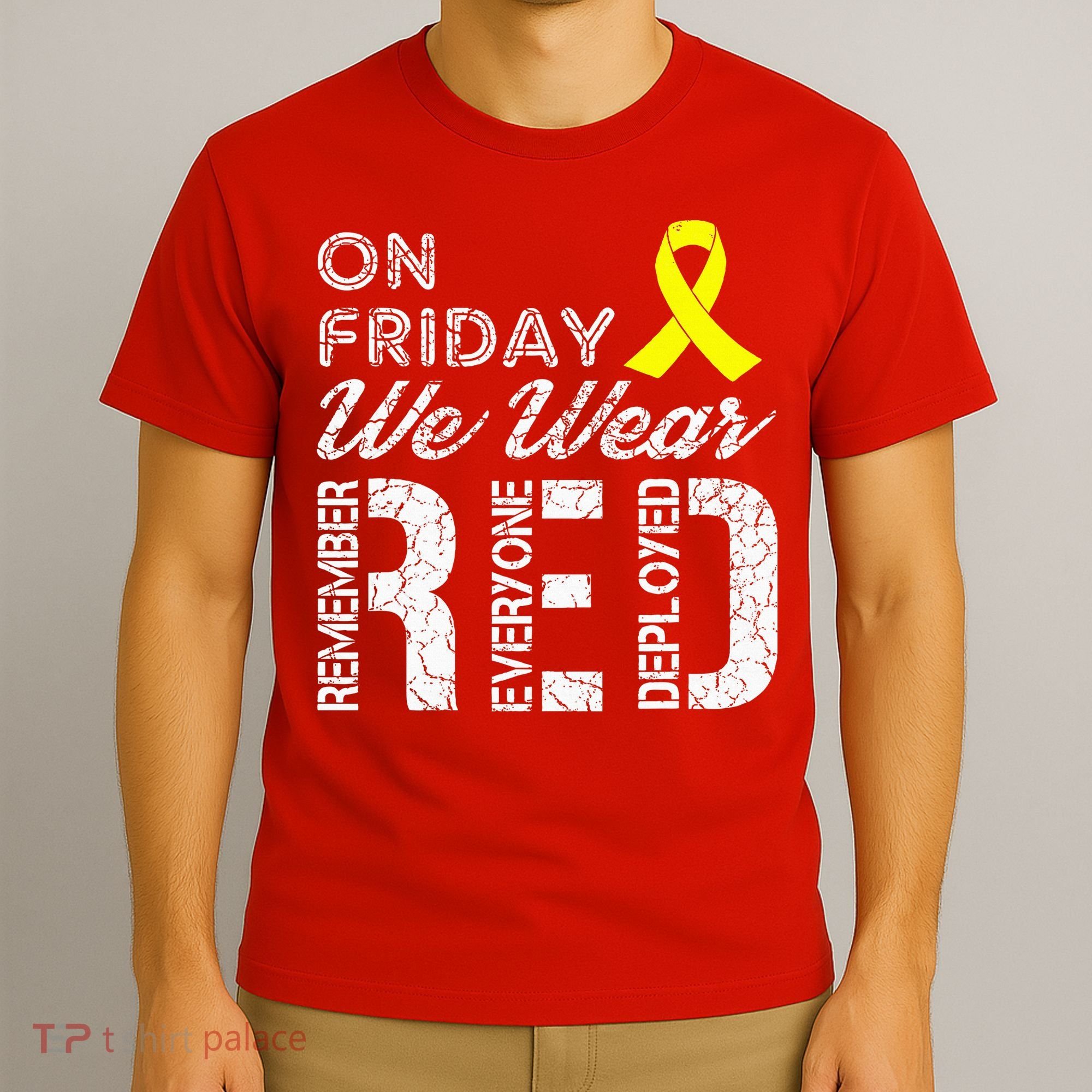 Red Friday Military R.E.D. On Friday We Wear Red T-Shirt