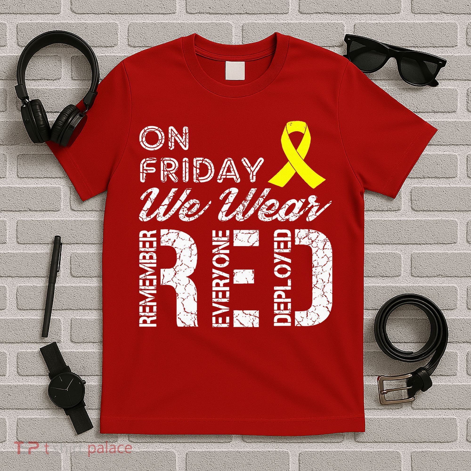 Red Friday Military R.E.D. On Friday We Wear Red T-Shirt