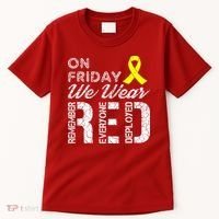 Red Friday Military R.E.D. On Friday We Wear Red Tall T-Shirt thumb 0