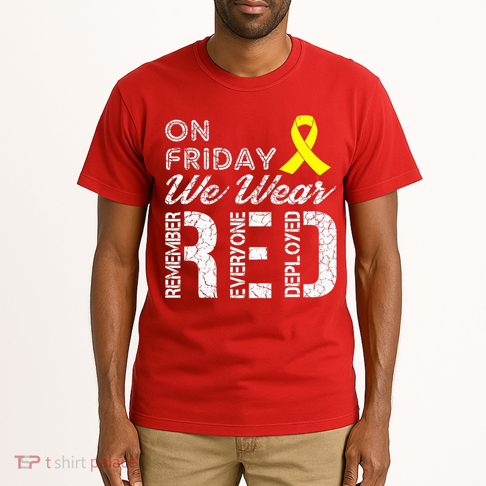 Red Friday Military R.E.D. On Friday We Wear Red Tall T-Shirt
