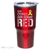 Red Friday Military R.E.D. On Friday We Wear Red Tumbler thumb 0