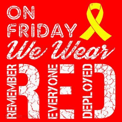 Red Friday Military R.E.D. On Friday We Wear Red Ornament