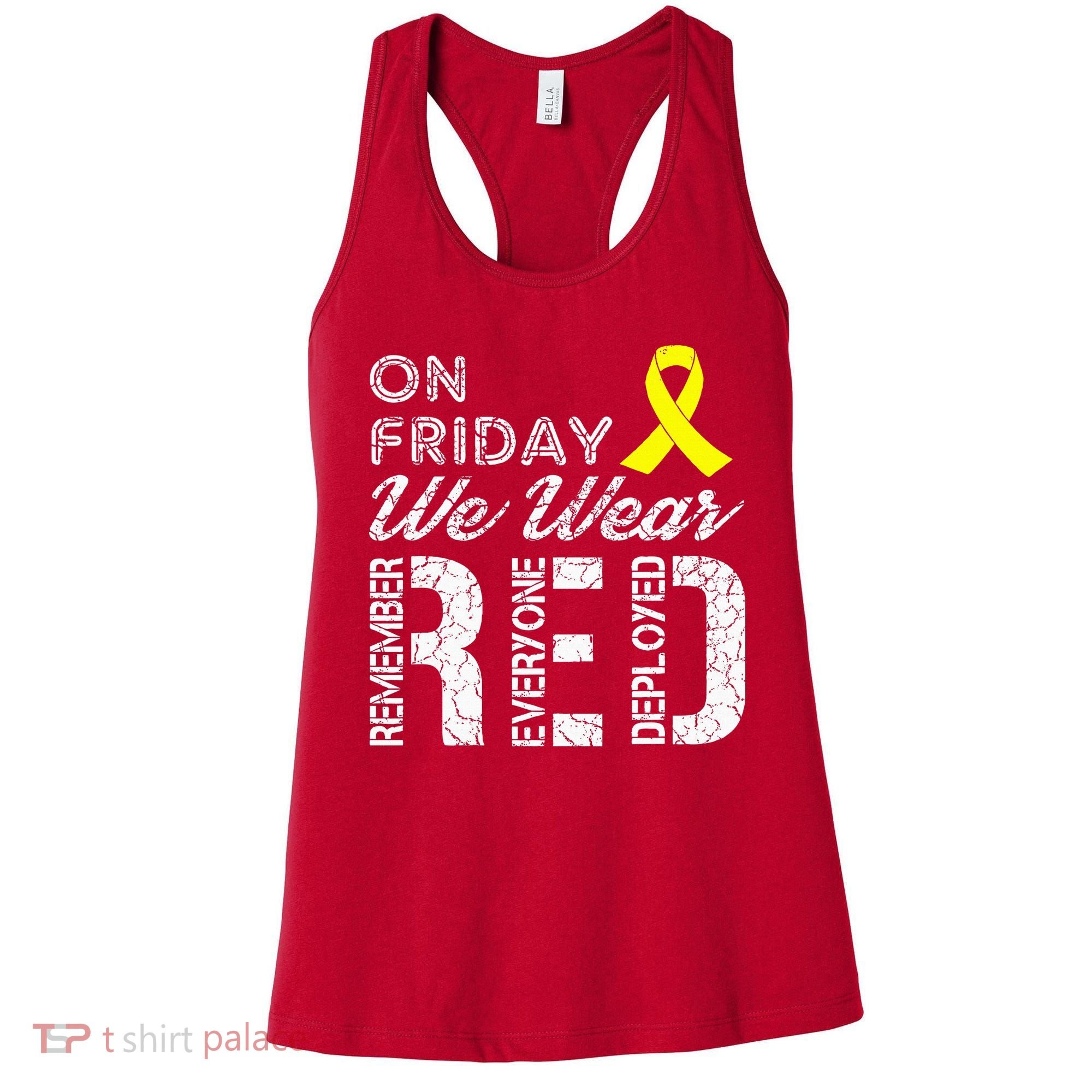 Red Friday Military R.E.D. On Friday We Wear Red Women's Tank Top
