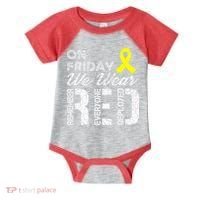 Red Friday Military R.E.D. On Friday We Wear Red Infant Baby Jersey Bodysuit thumb 0