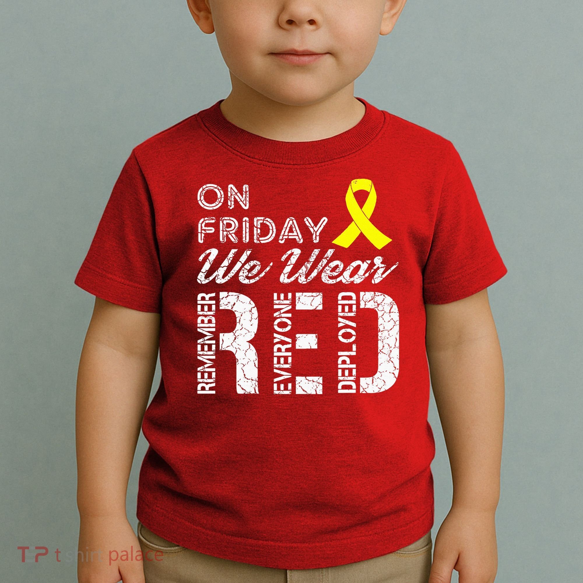 Red Friday Military R.E.D. On Friday We Wear Red Toddler T-Shirt
