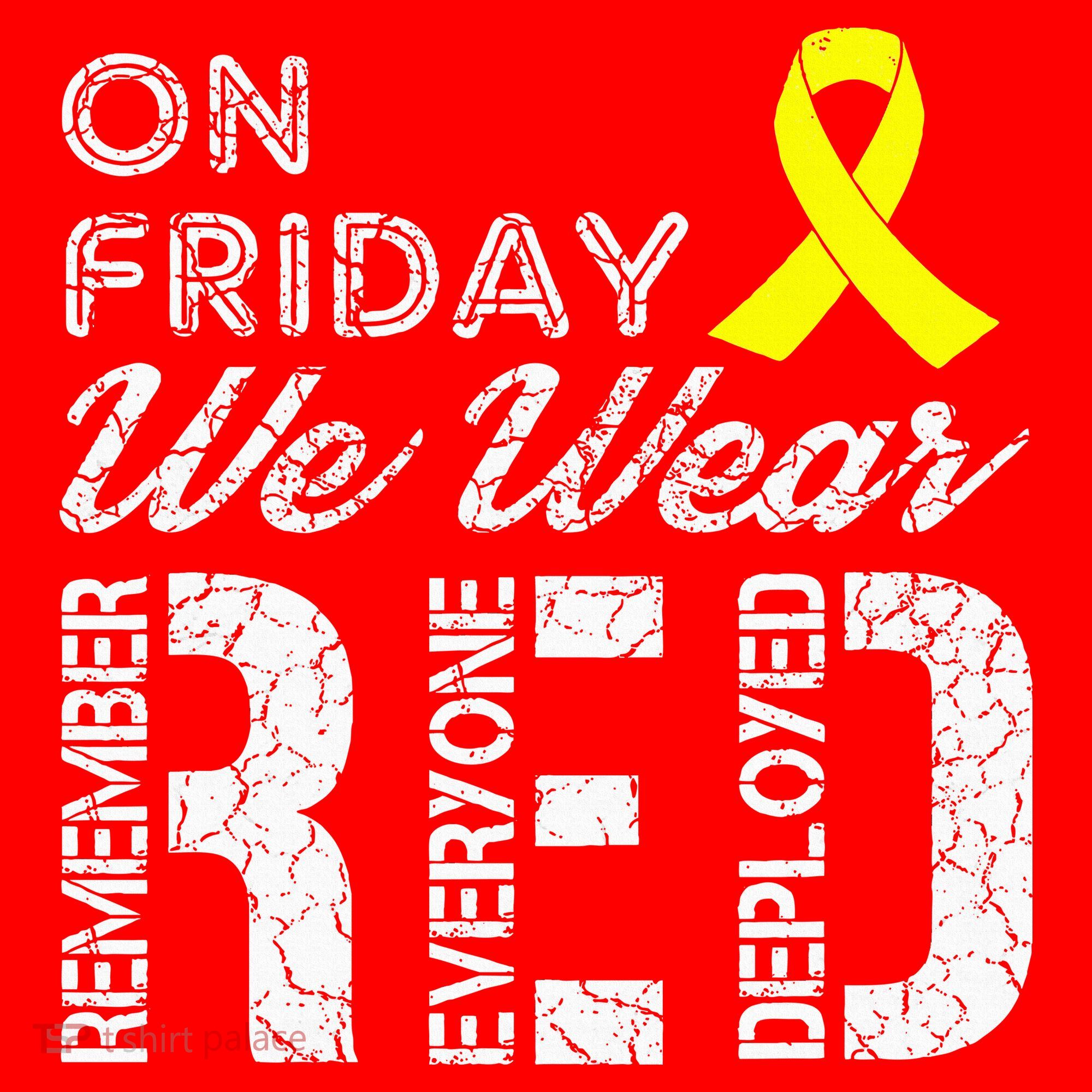 Red Friday Military R.E.D. On Friday We Wear Red Visor