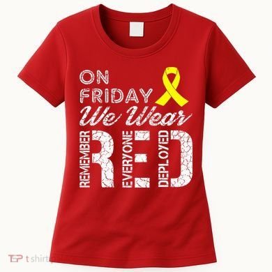 Red Friday Military R.E.D. On Friday We Wear Red Women's T-Shirt