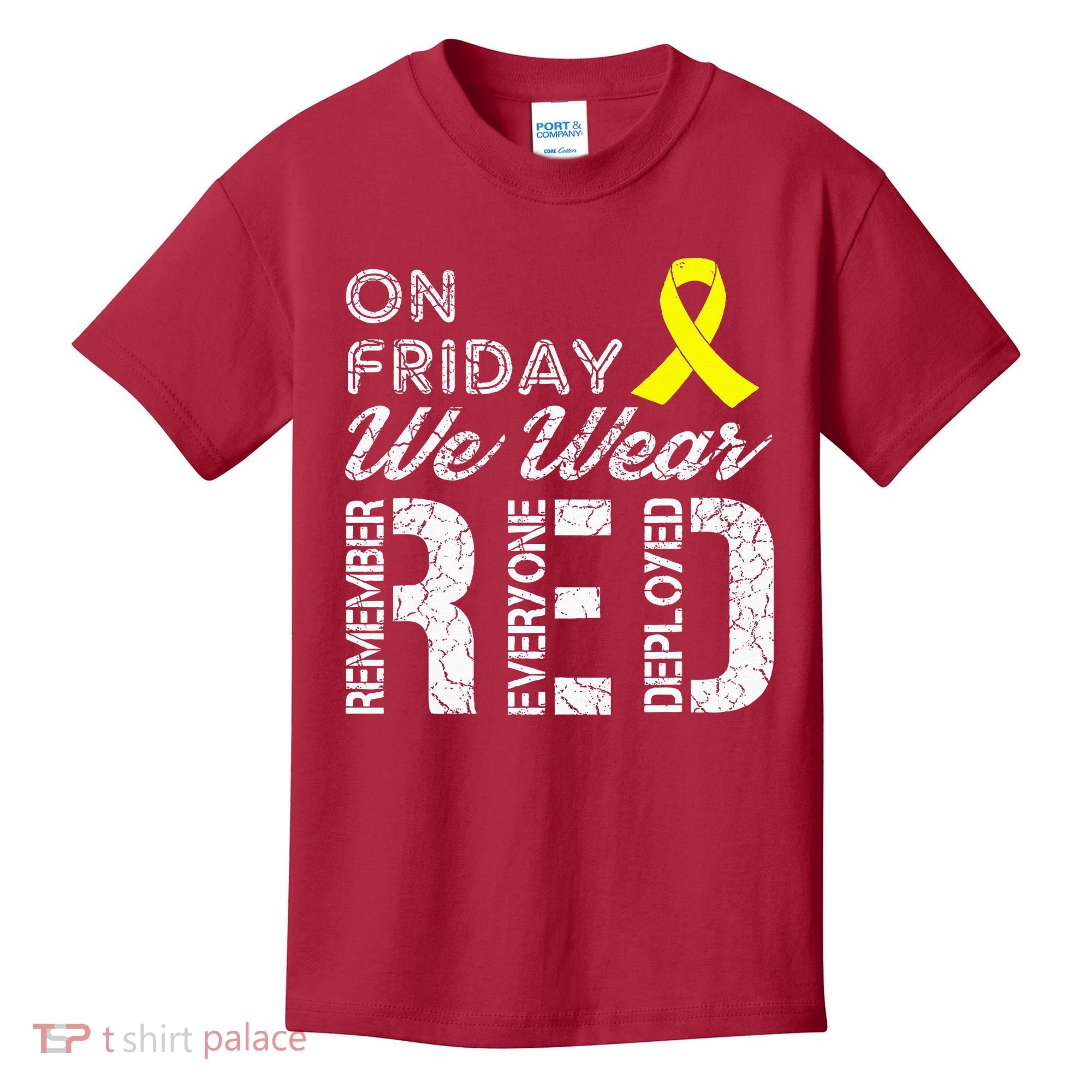 Red Friday Military R.E.D. On Friday We Wear Red Kids T-Shirt